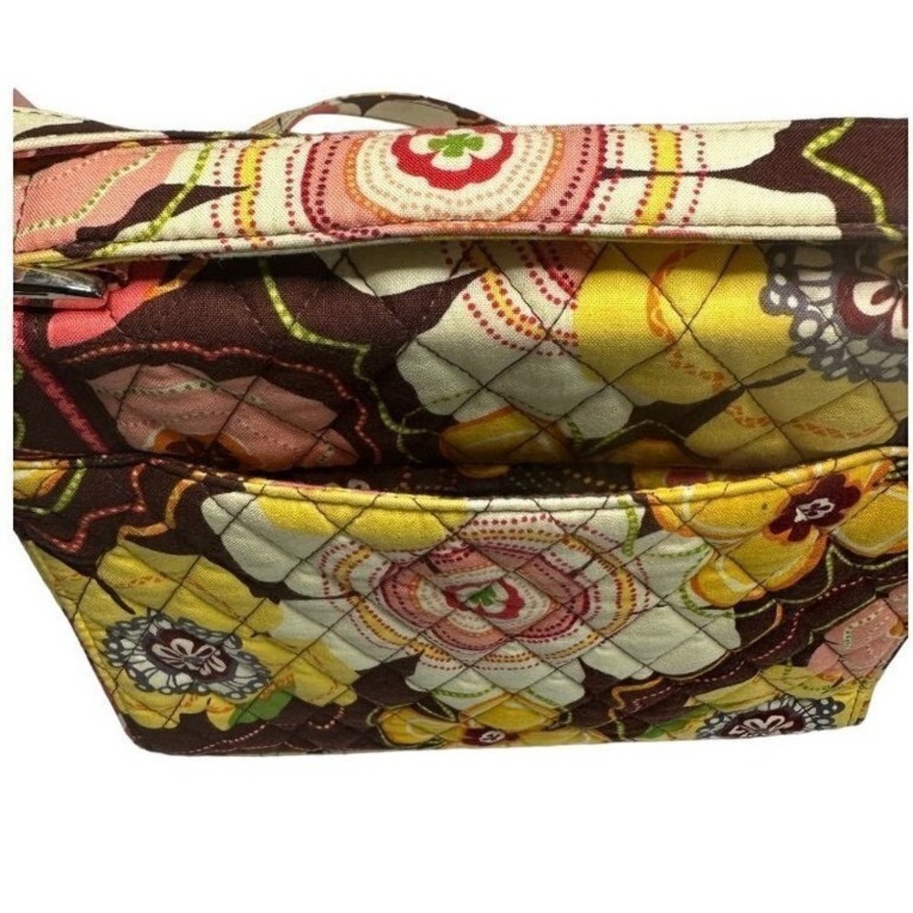 Vera Bradley Sun Valley Quilted Cotton Turn Lock Crossbody Bag Floral Print - Picture 4 of 10